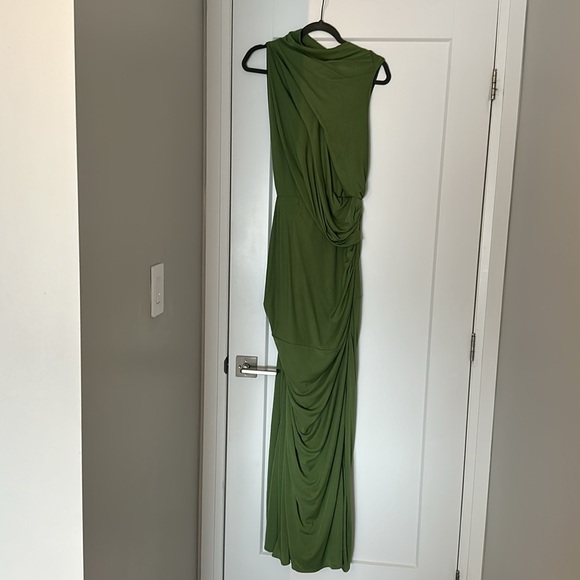 ASOS DESIGN WEDDING GUEST DRESS GREEN SIZE us 10 - Picture 4 of 5